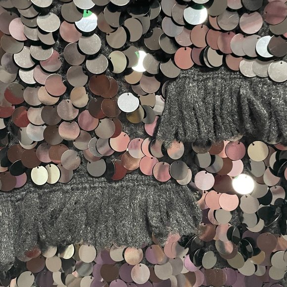 DVF | Diane's Edit | Alix Sequin Pullover in Black Size Med - Picture 6 of 11